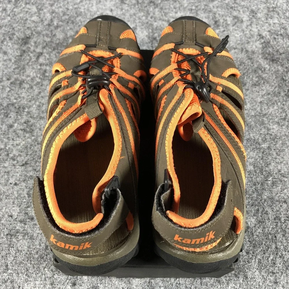 Kamik Escape Sandals Mens Size 8 Olive Orange Closed Toe Hiking‎ Water HK0125